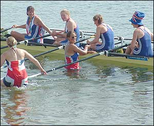 Stephen Cudd picture of the Great Britain women's coxless quad sculls rowing team
