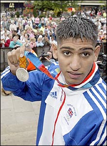 Amir Khan with medal