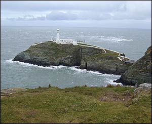 Dyfan Elis Thomas sent in this picture of South Stack, Holyhead