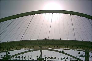 Lynda Ganatsiou caught a delightful sunset over the impressive Olympic stadium