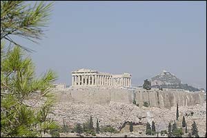 Anestis Konstas' picture of the Acropolis and the Licabitus Hill in Athens