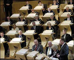 MSPs in the Scottish Parliament