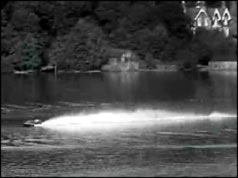 Speedboat racing across Windermere 