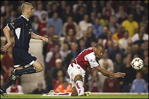 Thierry Henry and Dominic Matteo