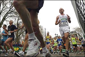 The participants plough on