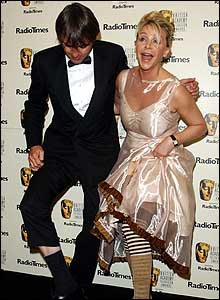 You dancing? You asking? An impromptu show from Neil Morrissey and Leslie Ash