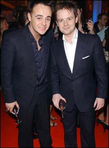 Mystery solved - it's Ant on the left and Dec on the right