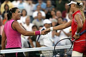 Jennifer Capriati and Elena Dementieva