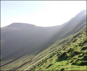 Stephen Wright stopped to take this picture of Pen-y-fan on the way up