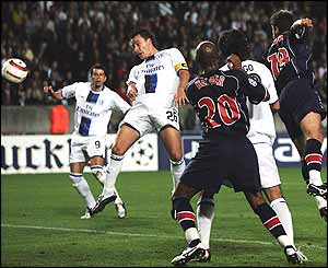 John Terry heads the visitors in front