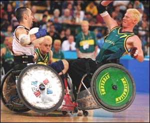 USA beat Australia 32-31 in the men's wheelchair rugby final