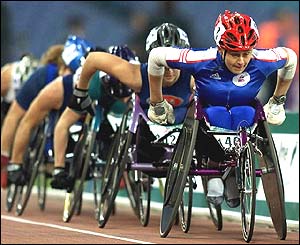 Tanni Grey Thompson in action