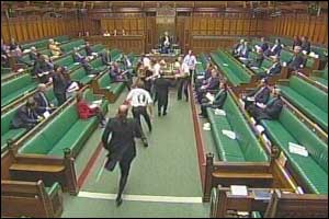 Protesters break into the House of Commons