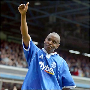 Clinton Morrison is on target for Birmingham against Wolves