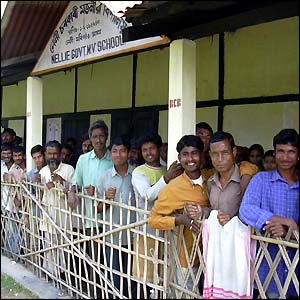 Voters of all ethnic groups queued in Assam (picture courtesy of PP Singh) 