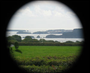 Graeme Johnson took this picture of Tenby from about 8 miles away by holding his camera up to a pair of binoculars 