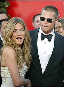 Jennifer Aniston and Brad Pitt