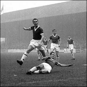 Brian Clough scores for Middlesbrough
