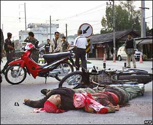 Bodies of the militants, Yala province