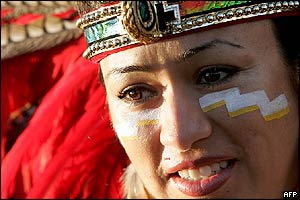 Woman from the Azteca tribe