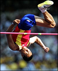 China's Bin Hou wins the High Jump F42 final