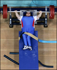 Emma Brown in action in Athens