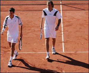 Henman and Rusedki are defeated in the doubles