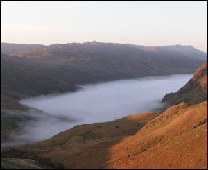 Ann Jones from Bangor captured the mist above Llyn Gwynant early on Sunday morning