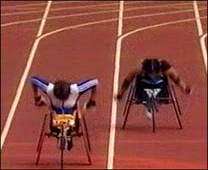 Tanni Grey Thompson in the home straight