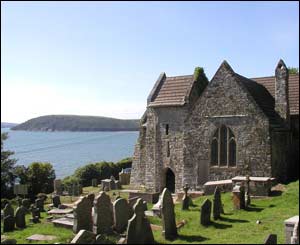 A picture of St Ishmaels Church near Ferryside, Carmarthenshire, by Nick Morgan from Caerleon