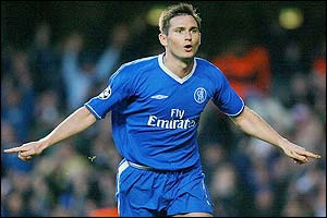 Lampard celebrates his goal 