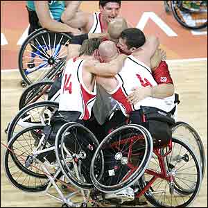 Canada celebrate after the full-time whistle