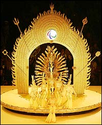 The Paralympic Flag is carried from the stadium 