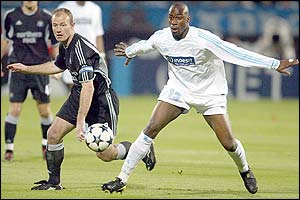 Newcastle's Alan Shearer in action