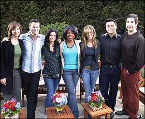 Friends stars with Oprah Winfrey