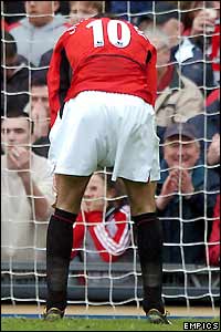 Frustration for Ruud van Nistelrooy