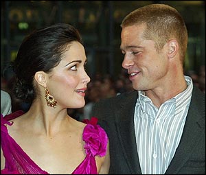 Rose Byrne and Brad Pitt 