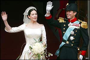 Denmark's Crown Prince Frederik and Australian bride Mary Elizabeth Donaldson