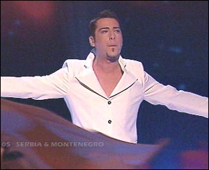 Zelko performed Serbia's first-ever entry in the Eurovision Song Contest, singing Lane Moje, considered one of the favourites.