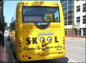 Rear of school coach