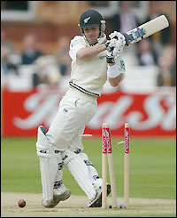 Brendon McCullum makes just five runs as New Zealand are left on 329-8