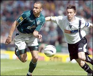 Barry Nicholson struggles to match Henrik Larsson