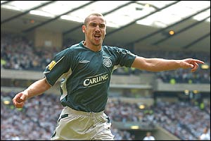 Larsson makes it 242 goals for Celtic 