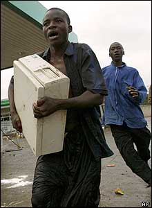 Man running with a computer