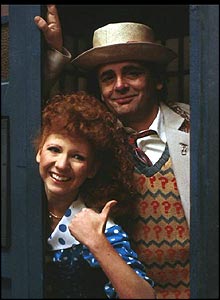 High-pitched dancer Bonnie Langford travelled with both Colin Baker and Sylvester McCoy (pictured).