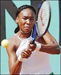 Venus dropped her first two games before rattling off 10 in a row to overcome Tamarine Tanusugarn 6-2 6-4