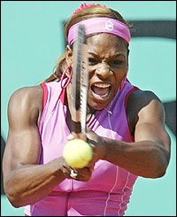 Serena Williams eases past Iveta Benesova of the Czech Republic 