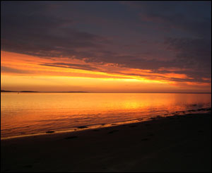 Chris Rowlands from Loughborough took this from Deganwy (his childhood home), down Aber Conwy looking over Puffin Island and Moelfre