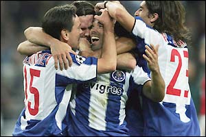 Deco makes it 2-0 to Porto in 70th minute