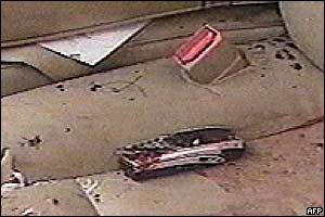 Mobile phone on car seat